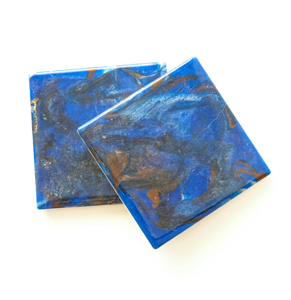 BRAZILIAN BAHIA BLUE MARBLE coaster