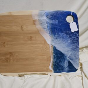 Ocean resin charcuterie board