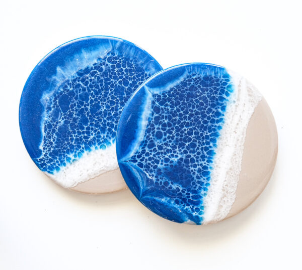 Bayside Blue Coasters